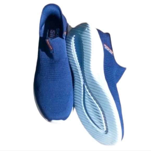 Men's Navy Skechers 9.5 EUC - Picture 2 of 6